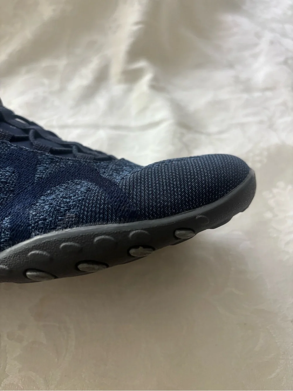 Skechers  Navy Relaxed Fit Breathe Easy Sere-Knity Shoes, Size 9